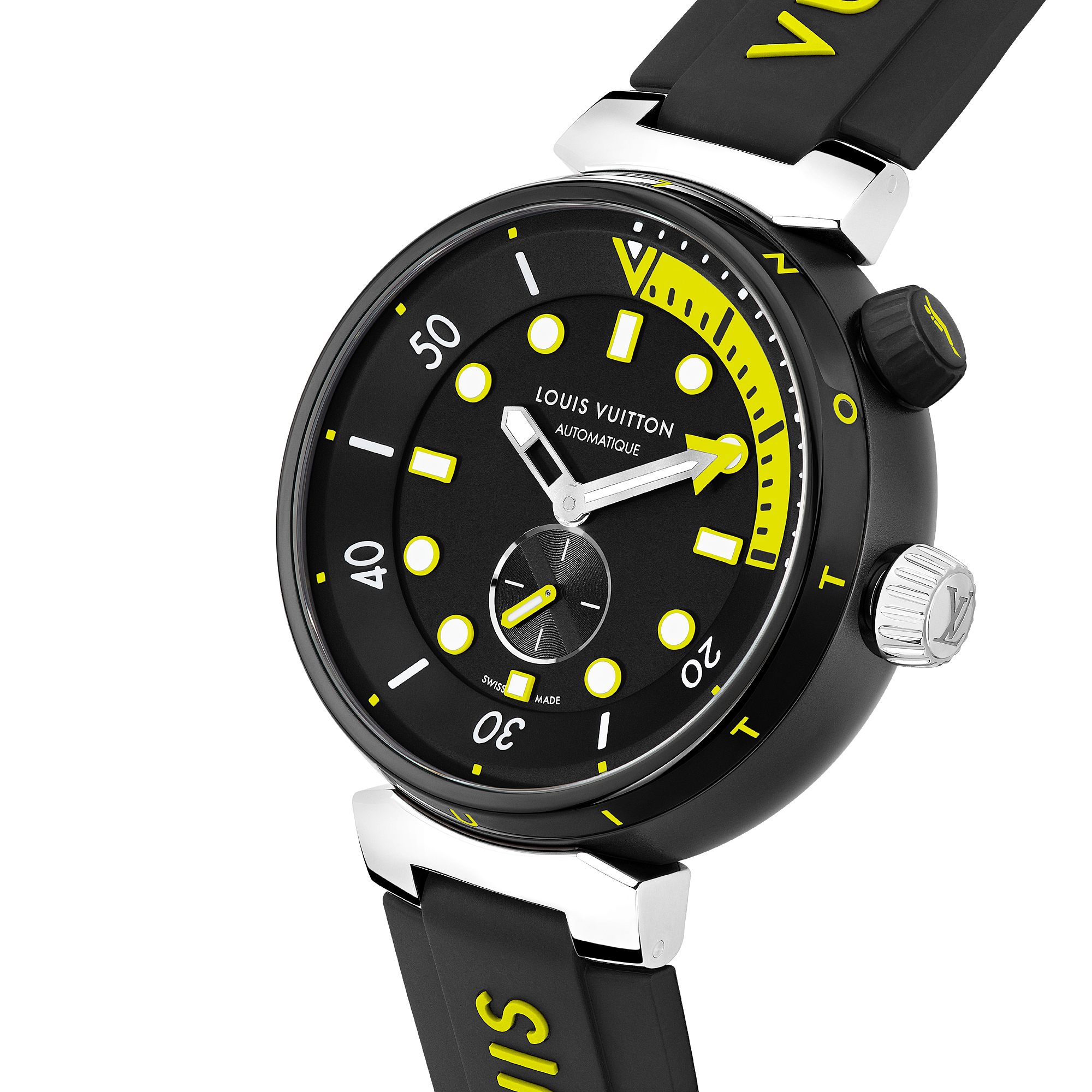 TAMBOUR STREET DIVER stainless steel automatic watch, 44 mm - 4