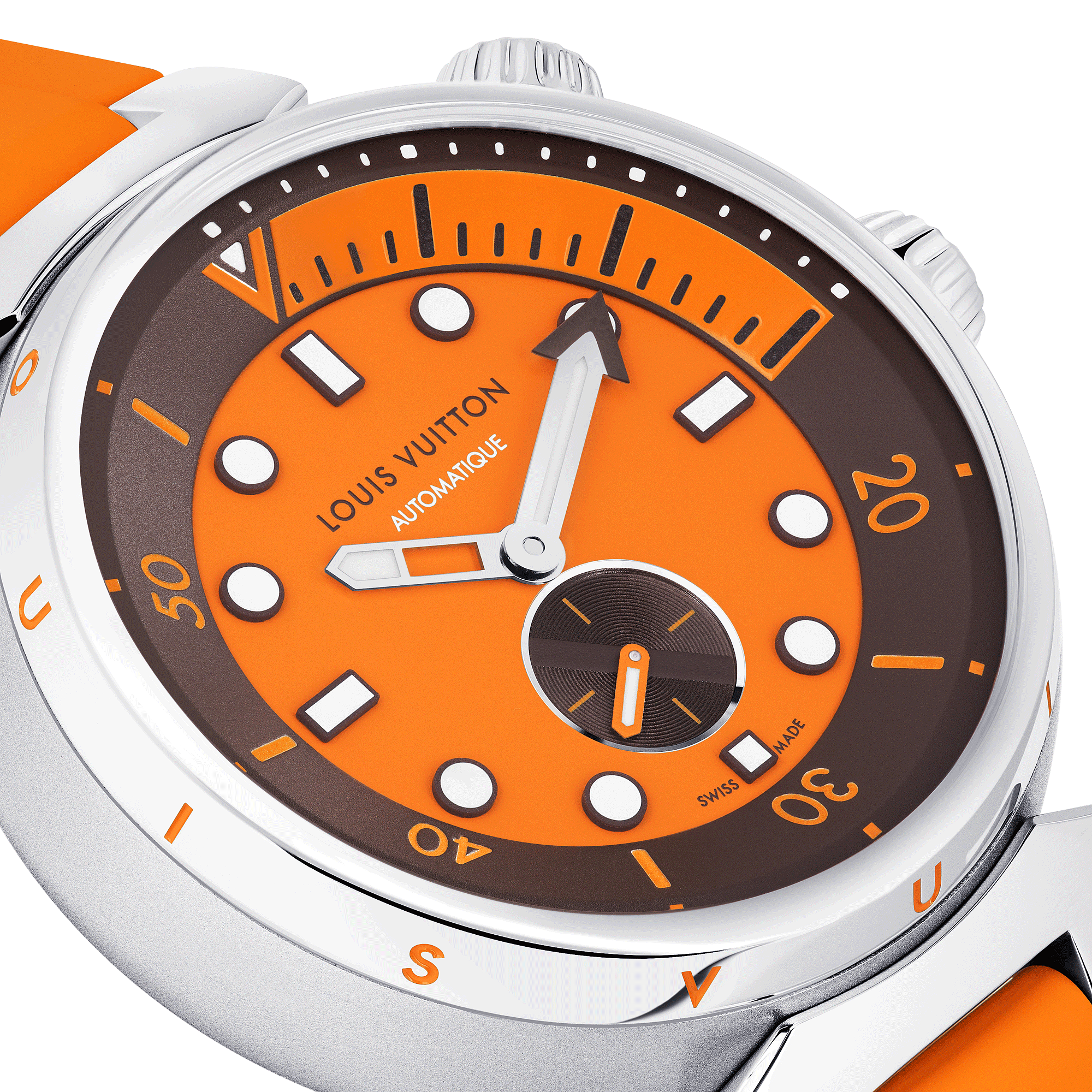 TAMBOUR STREET DIVER stainless steel automatic watch, 44 mm - 8