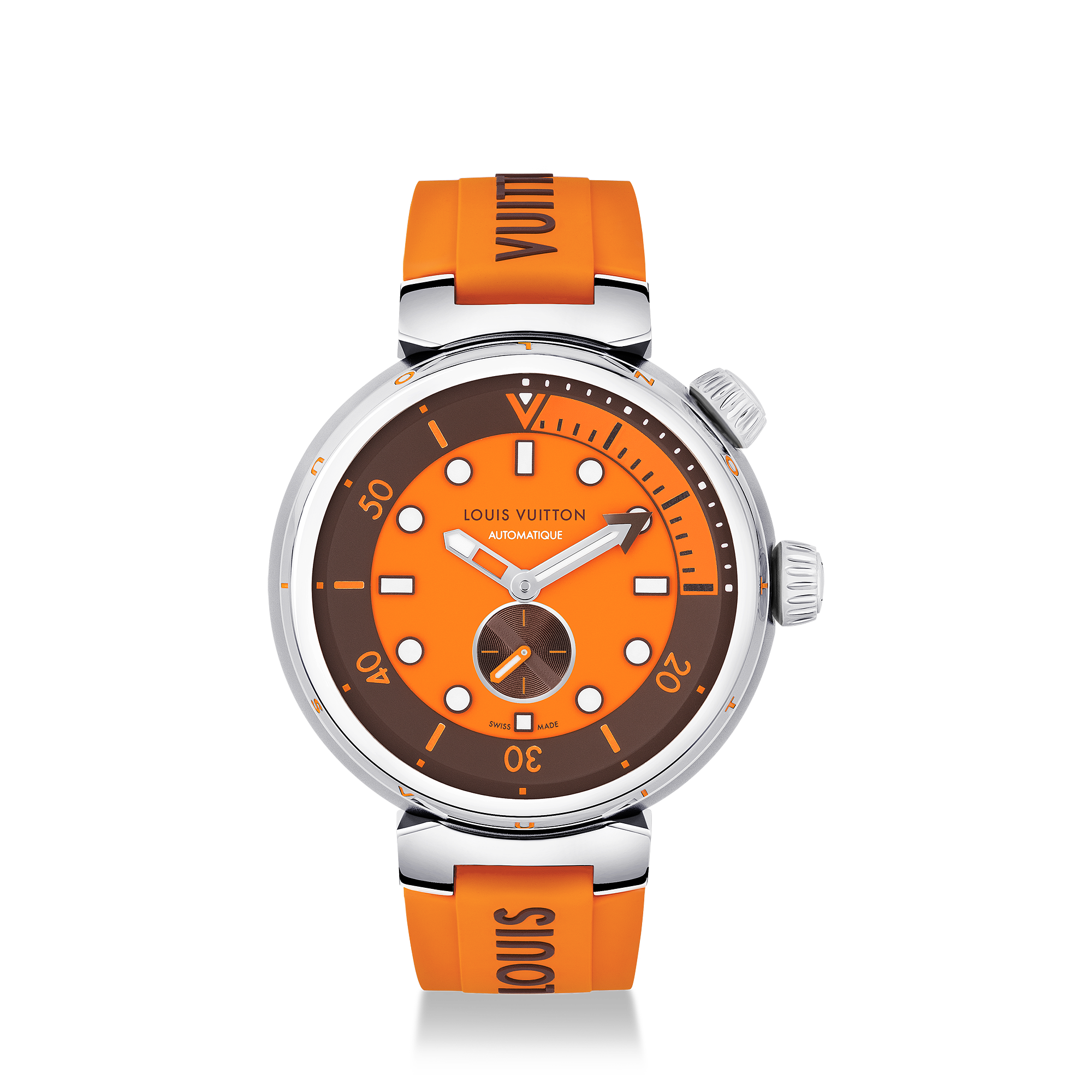 TAMBOUR STREET DIVER stainless steel automatic watch, 44 mm - 1