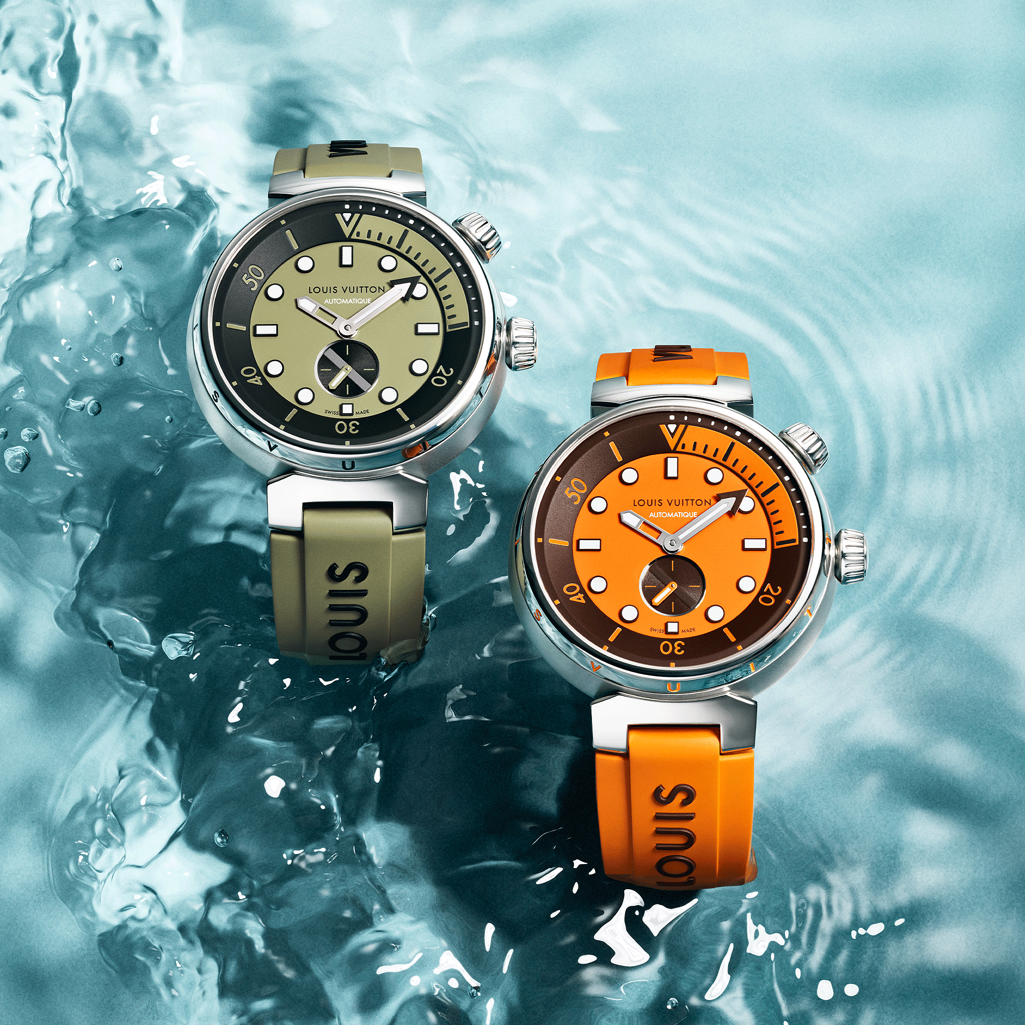 TAMBOUR STREET DIVER stainless steel automatic watch, 44 mm - 11