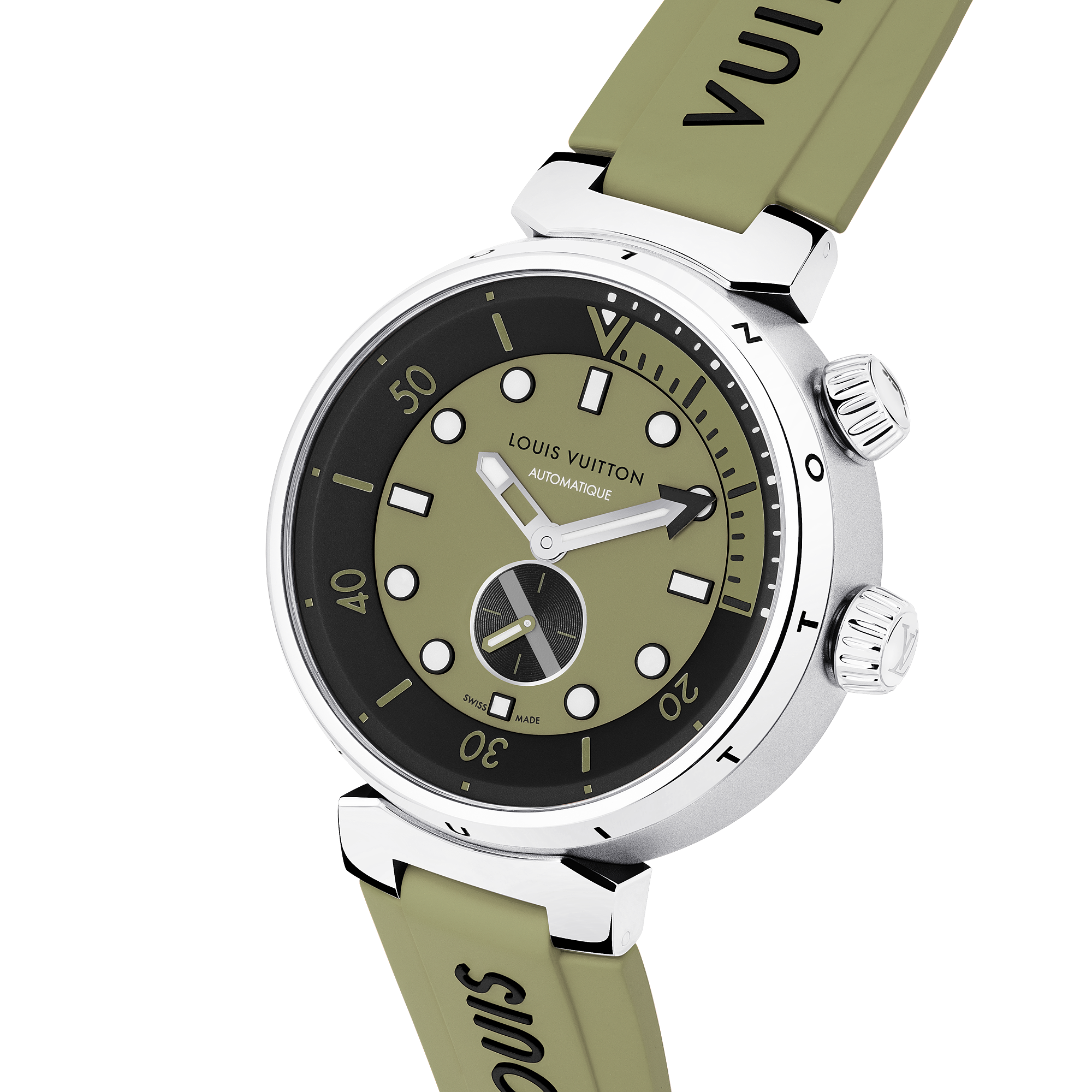 TAMBOUR STREET DIVER stainless steel automatic watch, 44 mm - 4