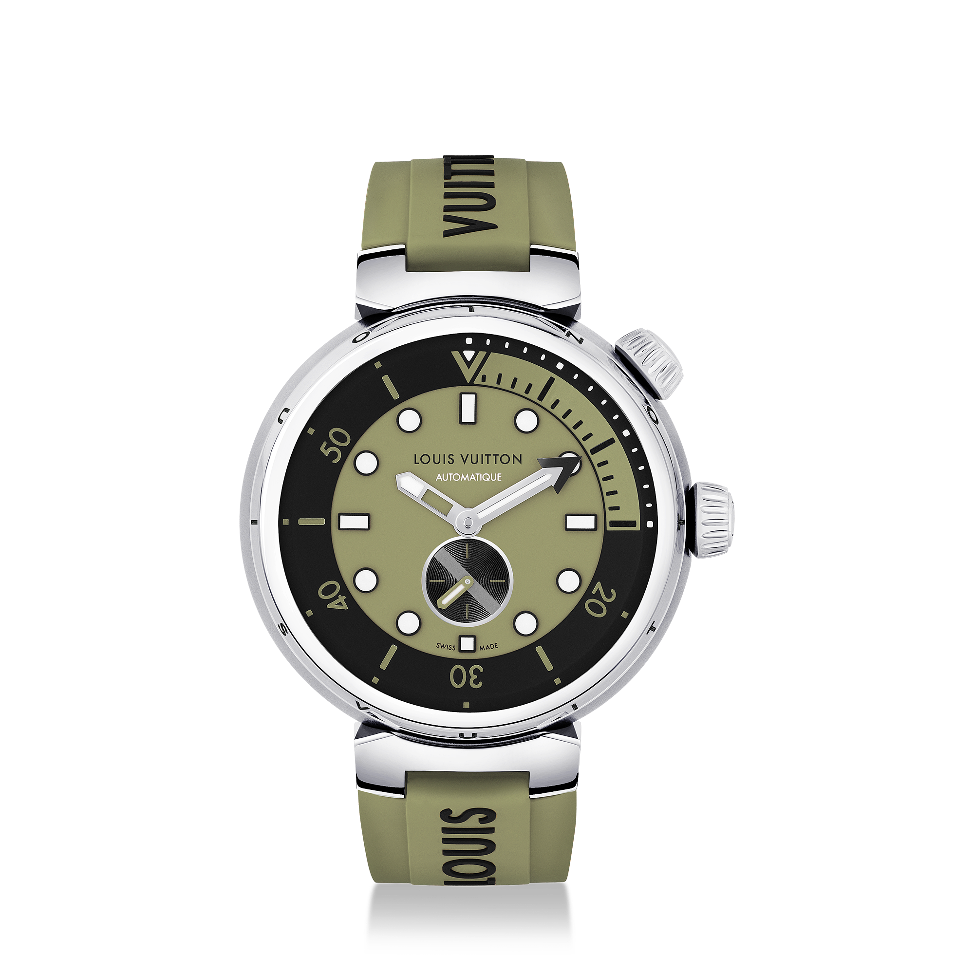 TAMBOUR STREET DIVER stainless steel automatic watch, 44 mm - 1