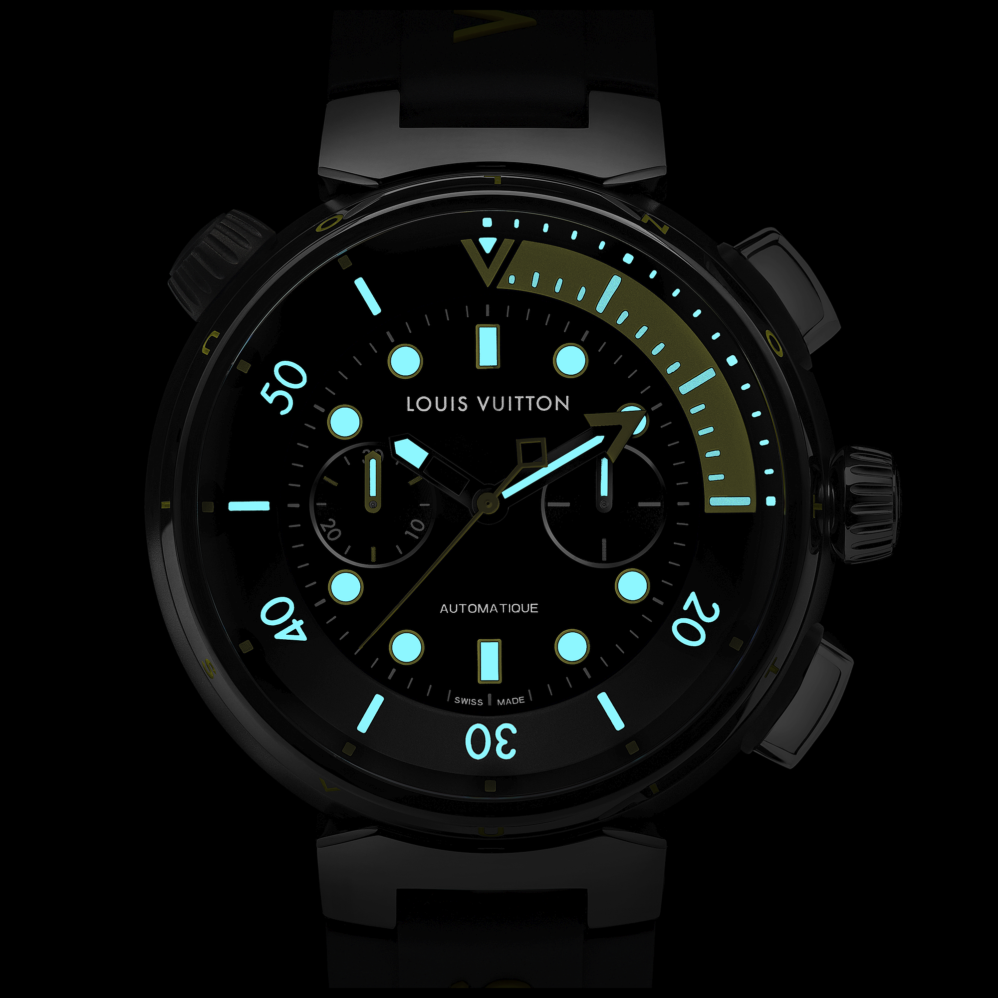 TAMBOUR STREET DIVER stainless steel automatic chronograph, 46 mm - 3