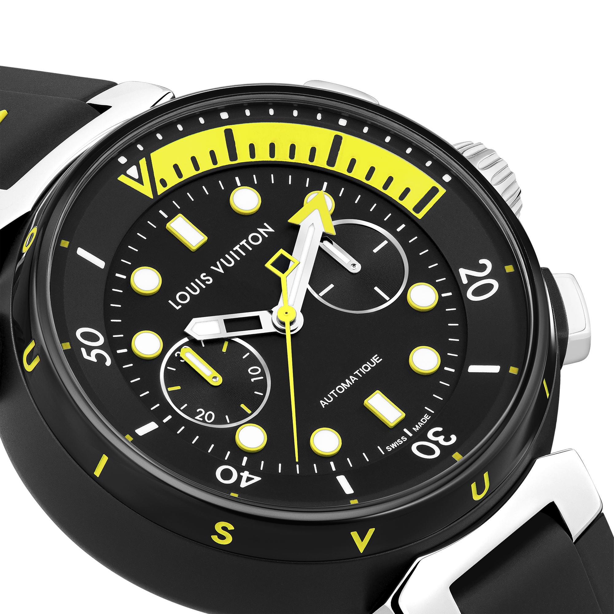 TAMBOUR STREET DIVER stainless steel automatic chronograph, 46 mm - 6