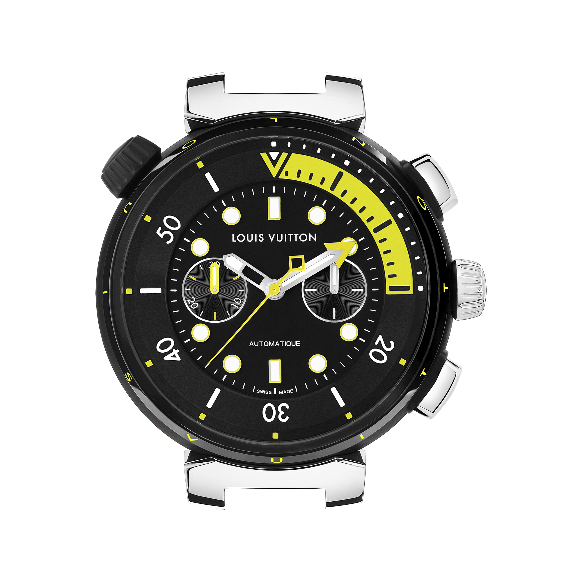 TAMBOUR STREET DIVER stainless steel automatic chronograph, 46 mm - 9