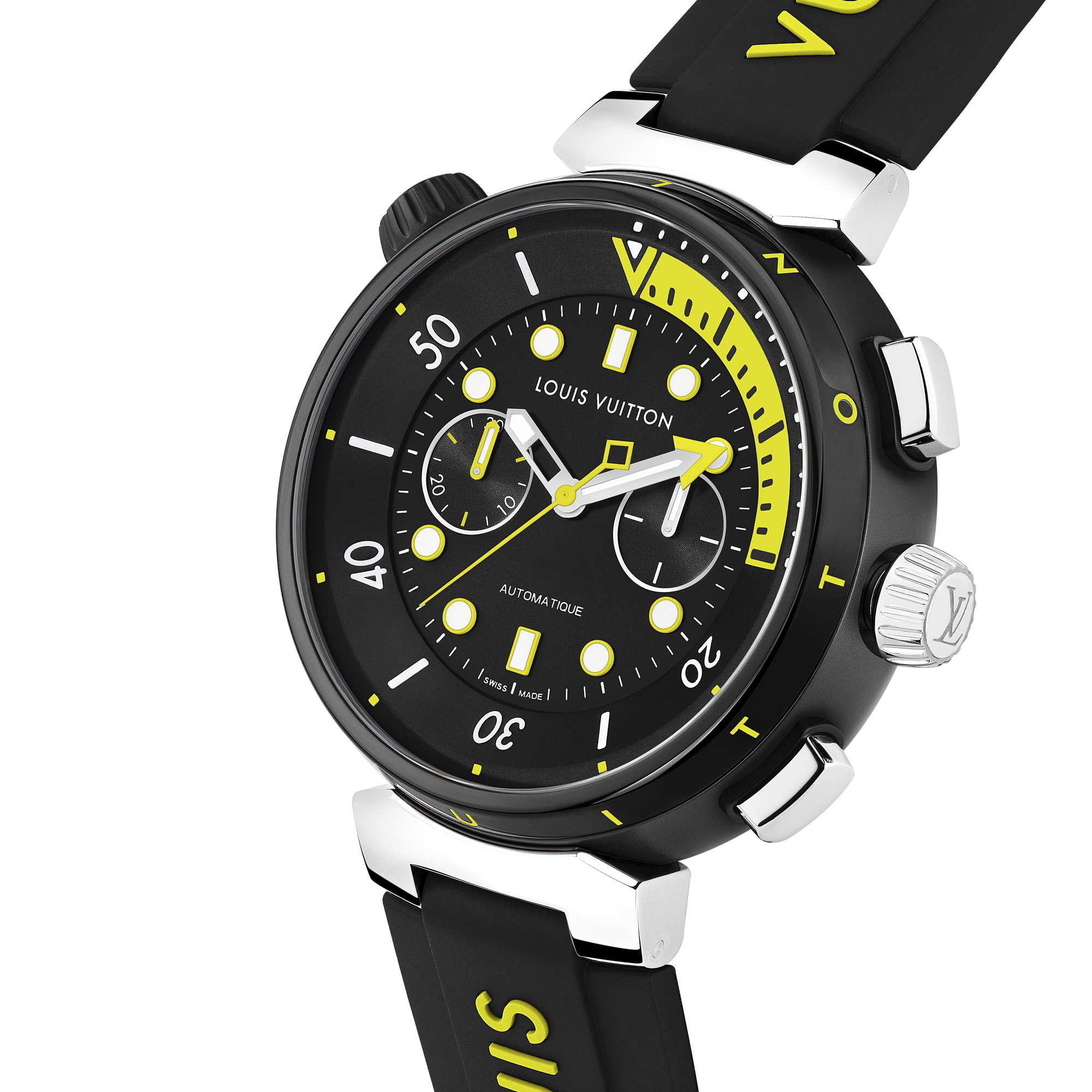 TAMBOUR STREET DIVER stainless steel automatic chronograph, 46 mm - 4
