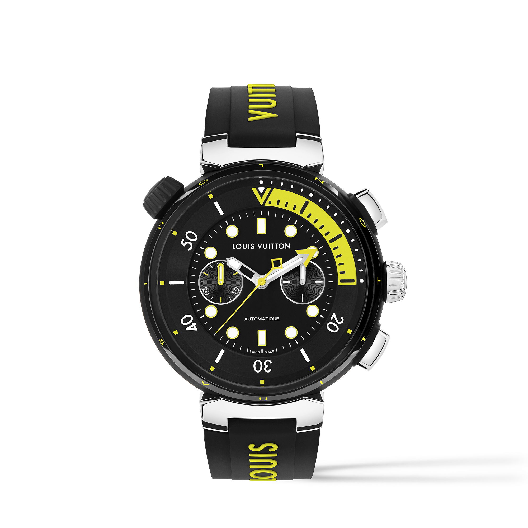 TAMBOUR STREET DIVER stainless steel automatic chronograph, 46 mm - 1