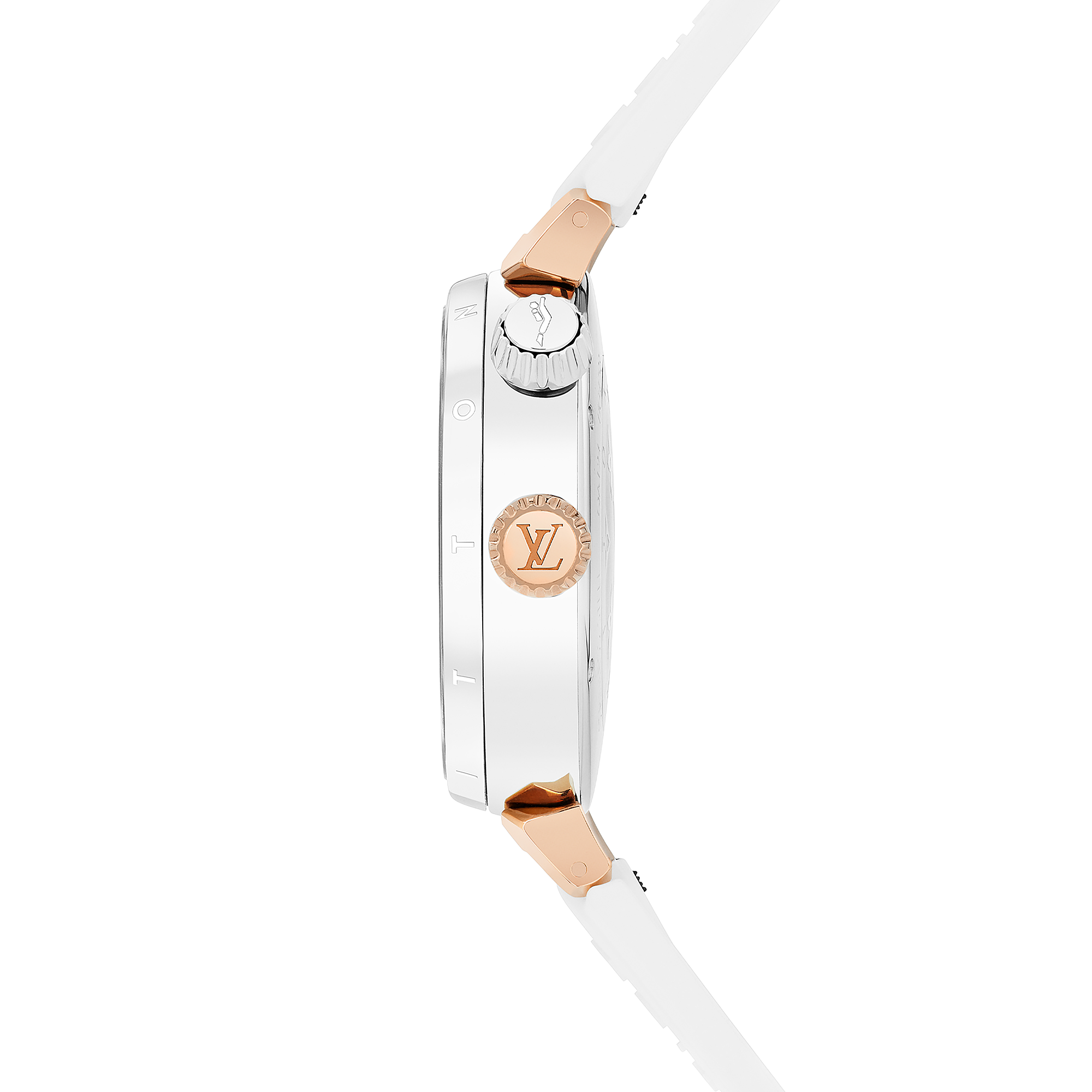 TAMBOUR STREET DIVER 18K gold (rose) stainless steel quartz watch, 39.5 mm - 7
