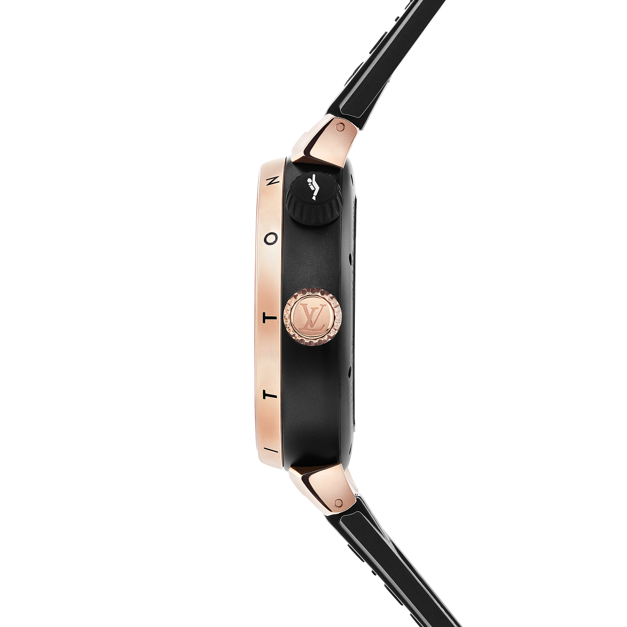 TAMBOUR STREET DIVER 18K gold (rose) stainless steel automatic watch, 44 mm - 7