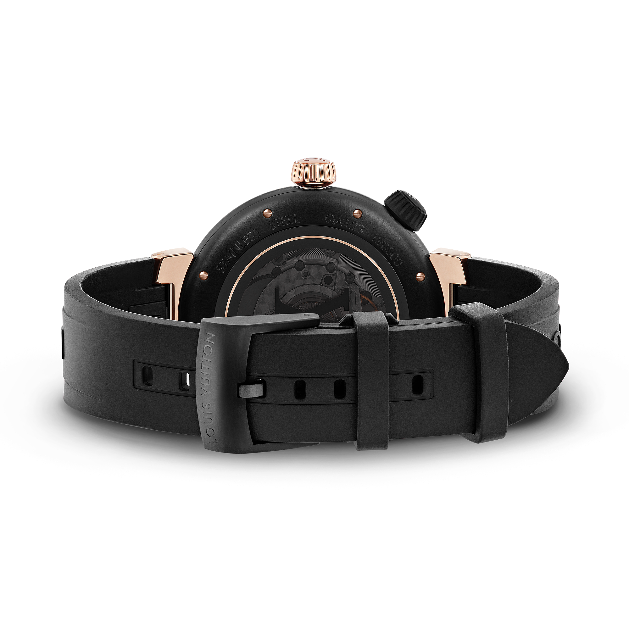 TAMBOUR STREET DIVER 18K gold (rose) stainless steel automatic watch, 44 mm - 10