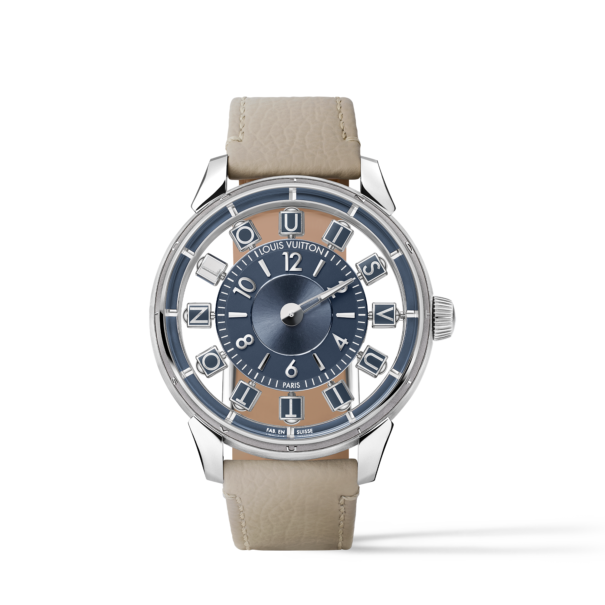 TAMBOUR TAIKO SPIN TIME AIR 18K gold (white) automatic watch, 42.5 mm - 1