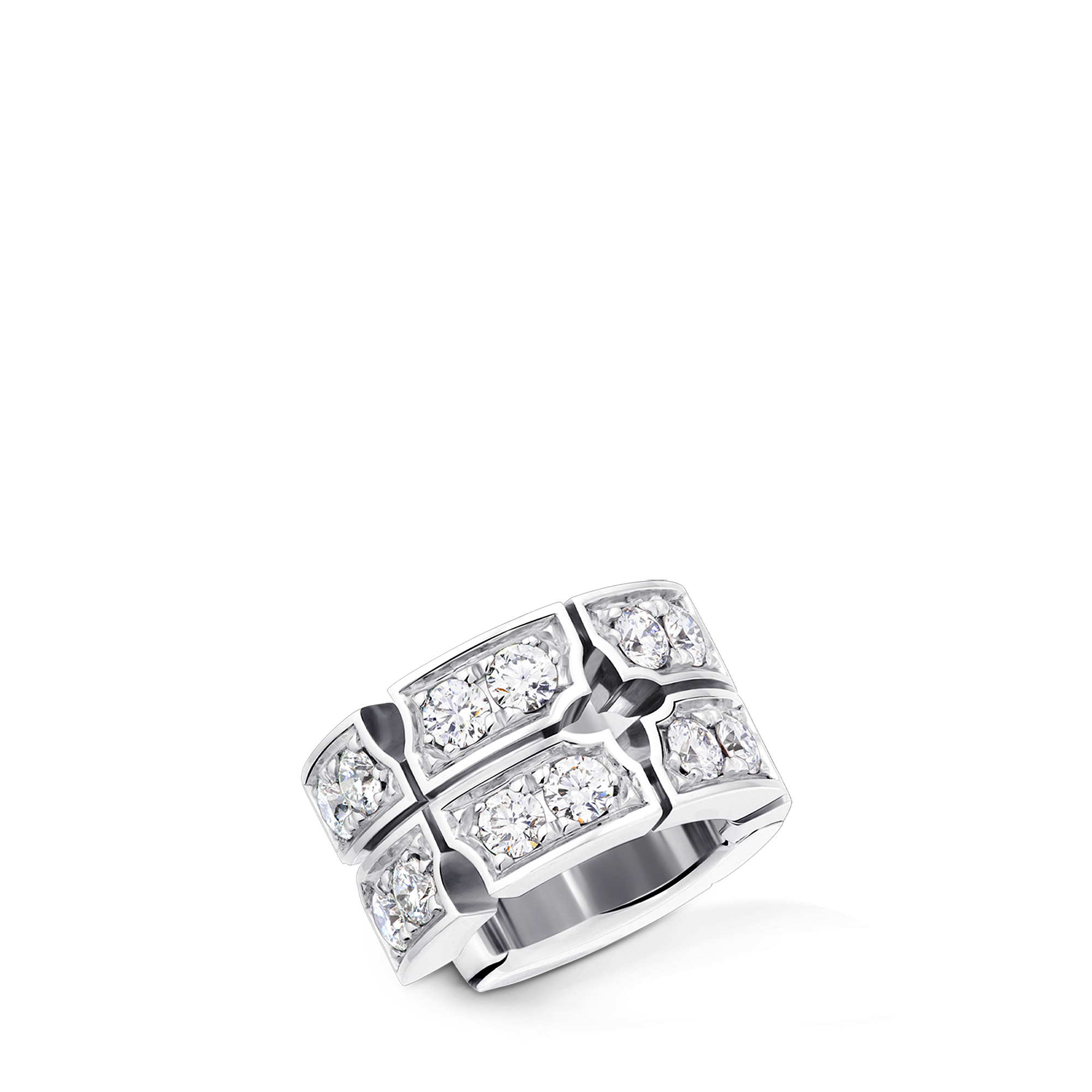 TUMBLER 18K Gold Diamond Ear Clips - 3