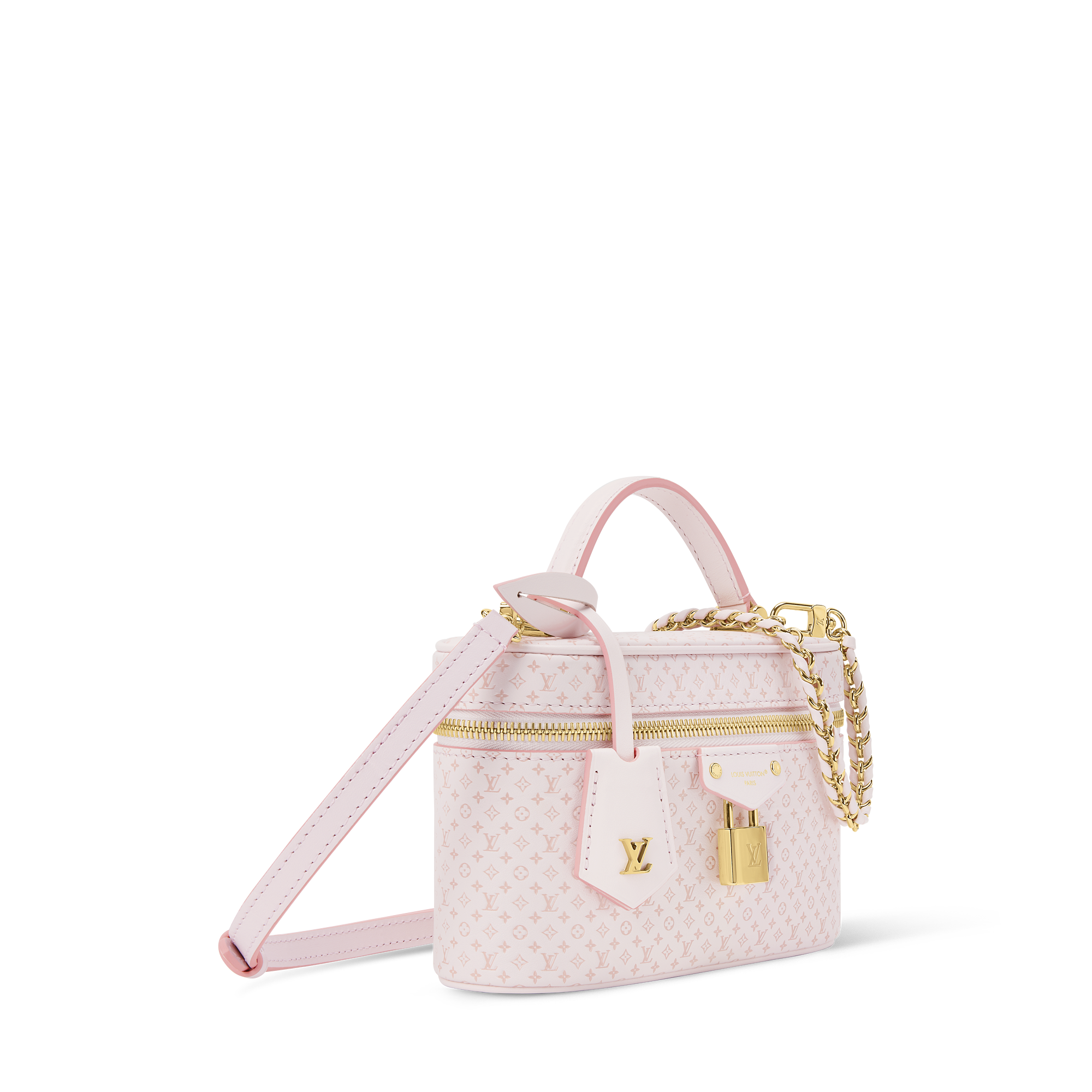 Leather -- VANITY CHAIN POUCH handbag