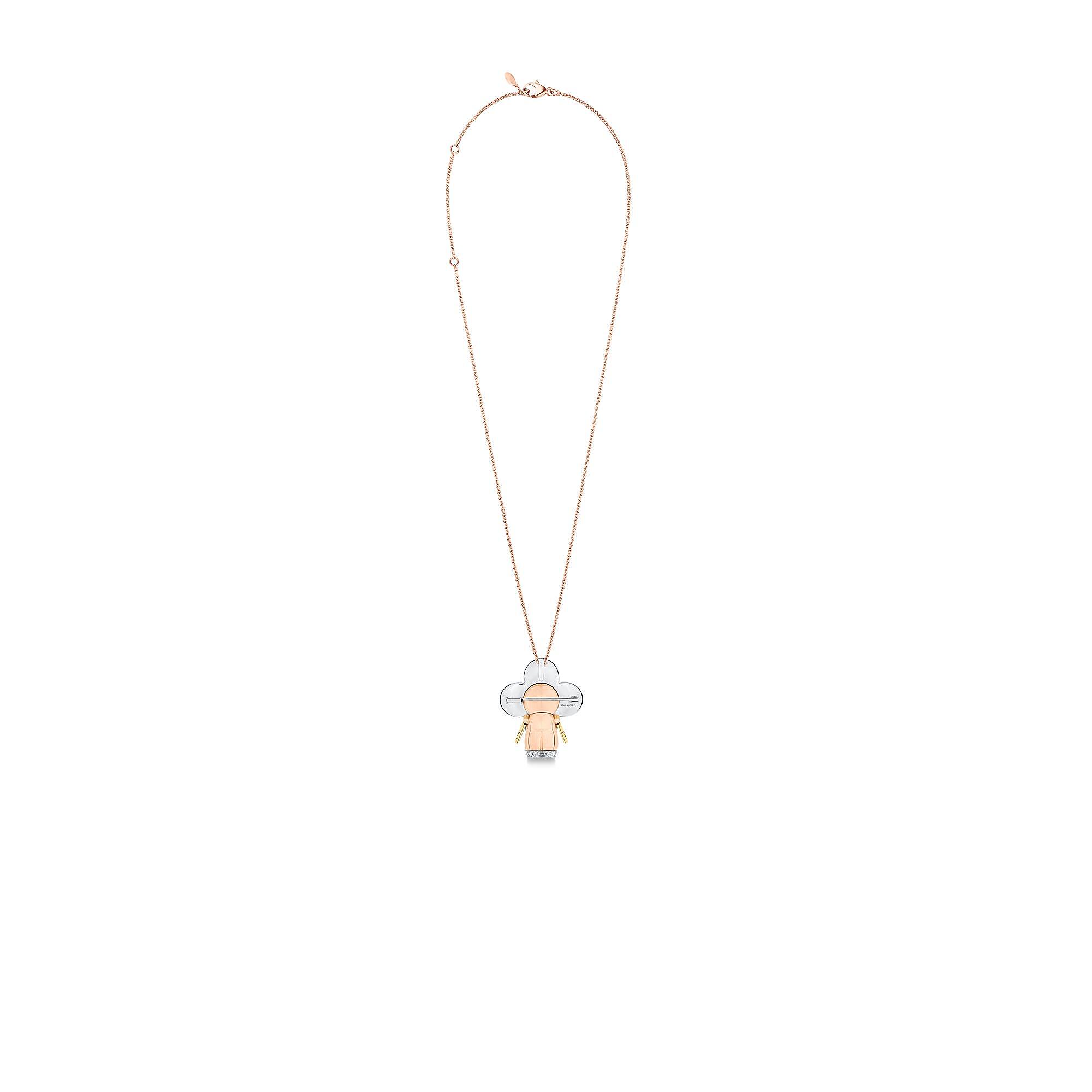 VIVIENNE LARGE 18K GOLD DIAMOND NECKLACE - 4