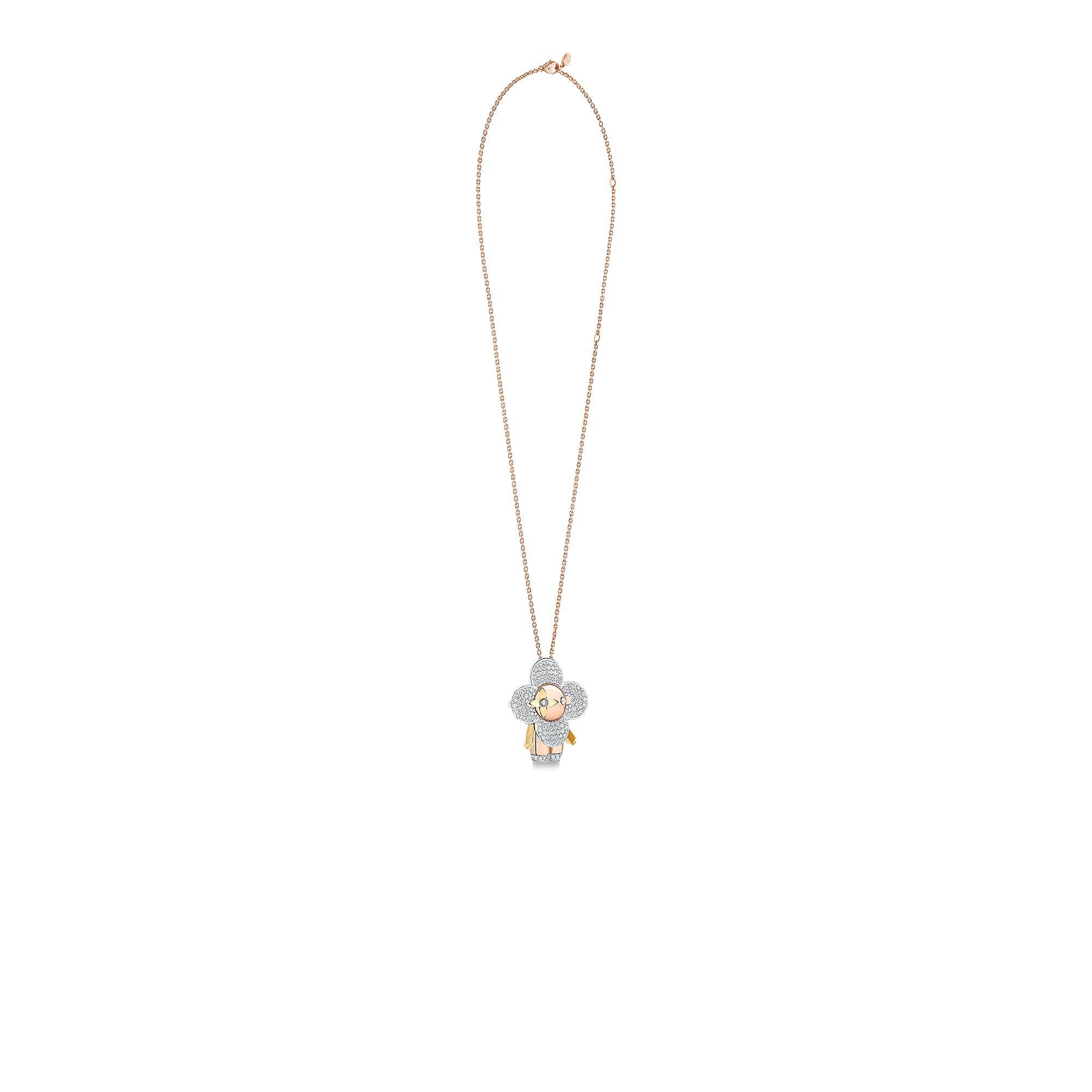 VIVIENNE LARGE 18K GOLD DIAMOND NECKLACE - 3