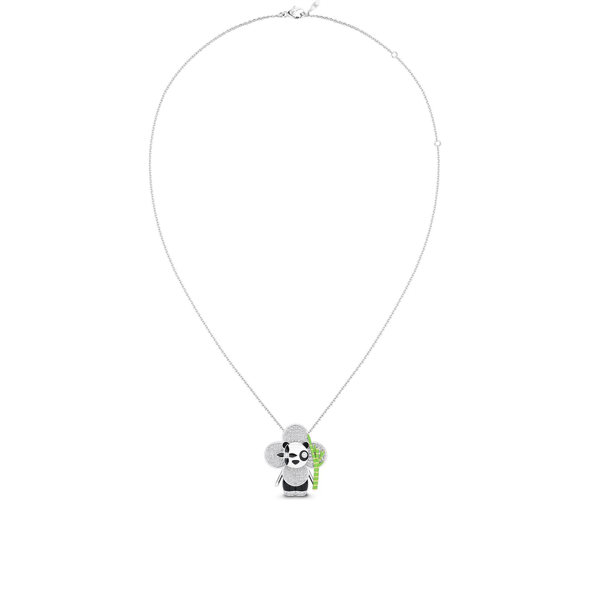 VIVIENNE RAINBOW 18K Gold Diamond Gemstone Necklace - 4