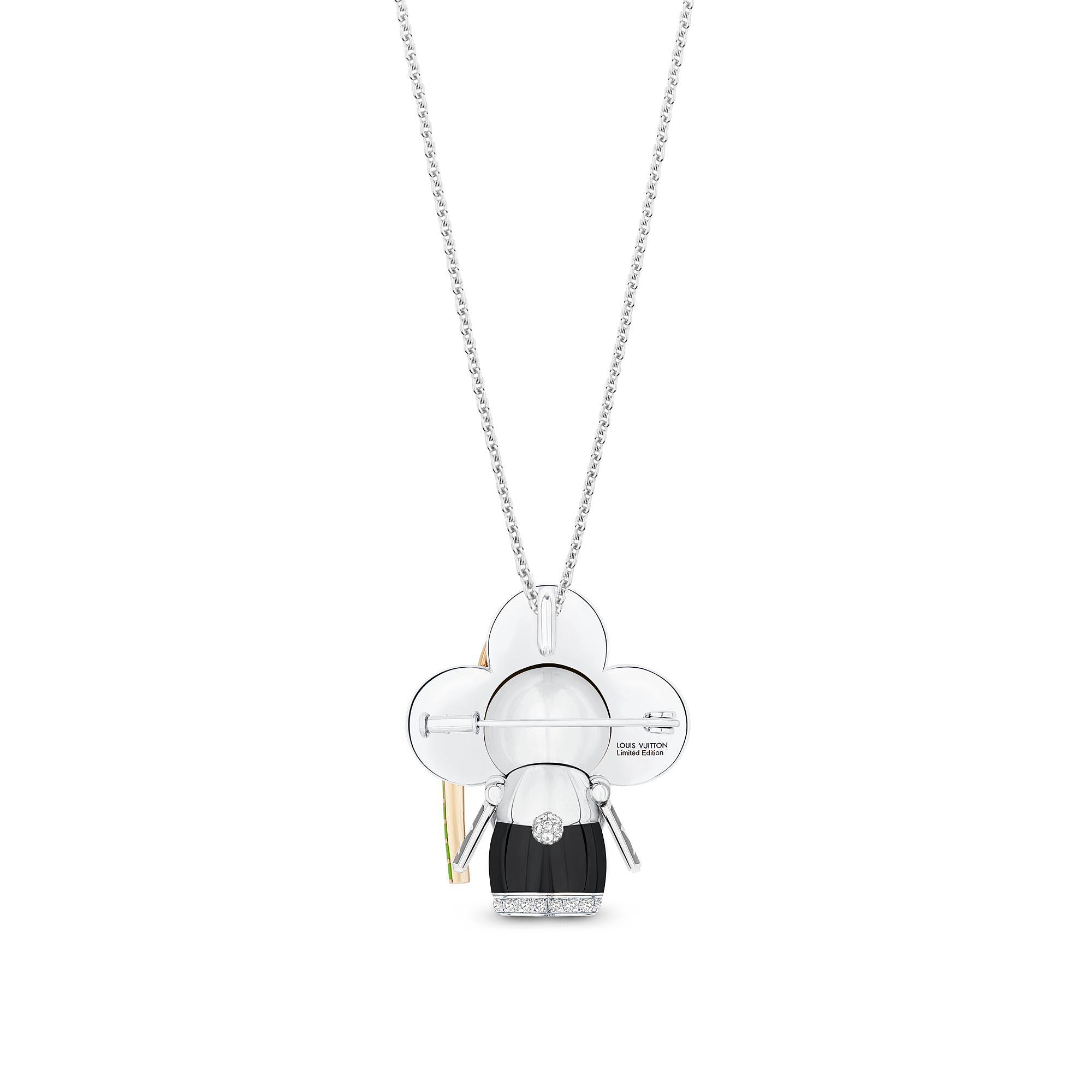 VIVIENNE RAINBOW 18K Gold Diamond Gemstone Necklace - 5