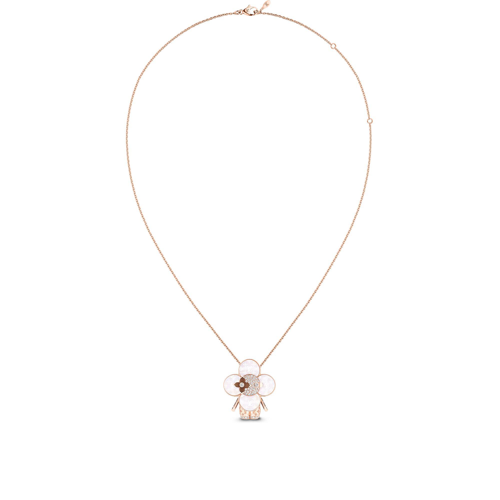 VIVIENNE RAINBOW 18K Gold Diamond Gemstone Necklace - 4