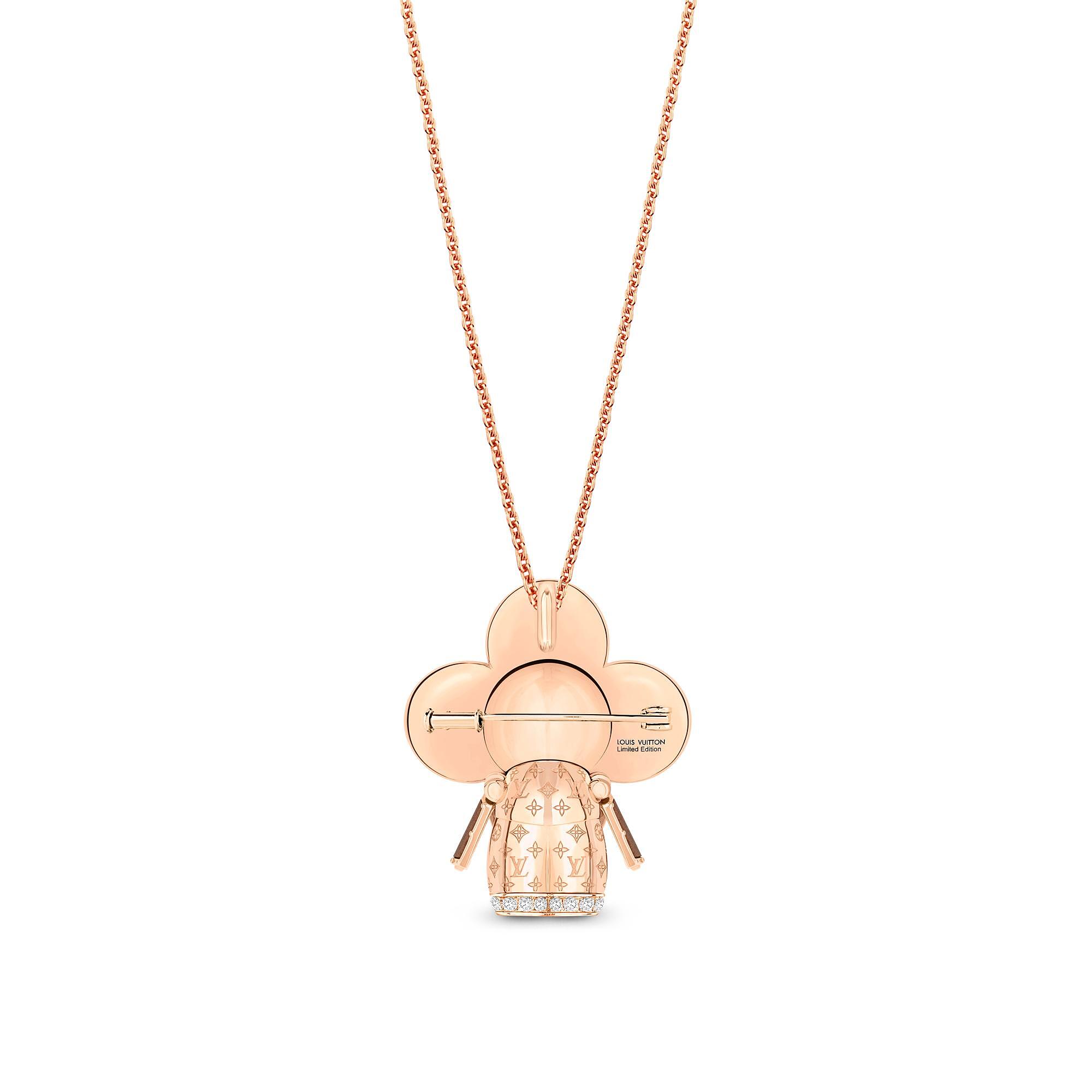 VIVIENNE RAINBOW 18K Gold Diamond Gemstone Necklace - 5