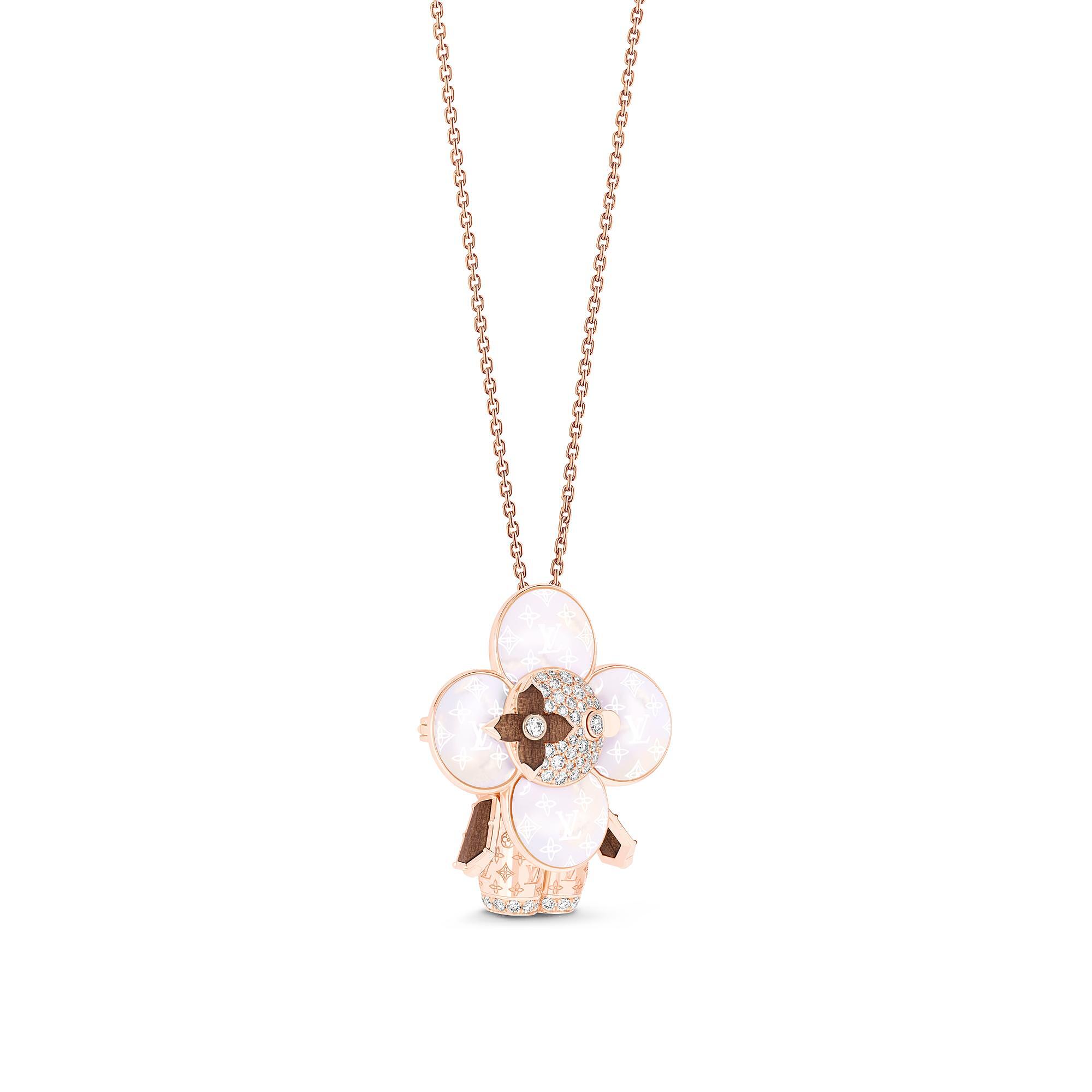 VIVIENNE RAINBOW 18K Gold Diamond Gemstone Necklace - 3