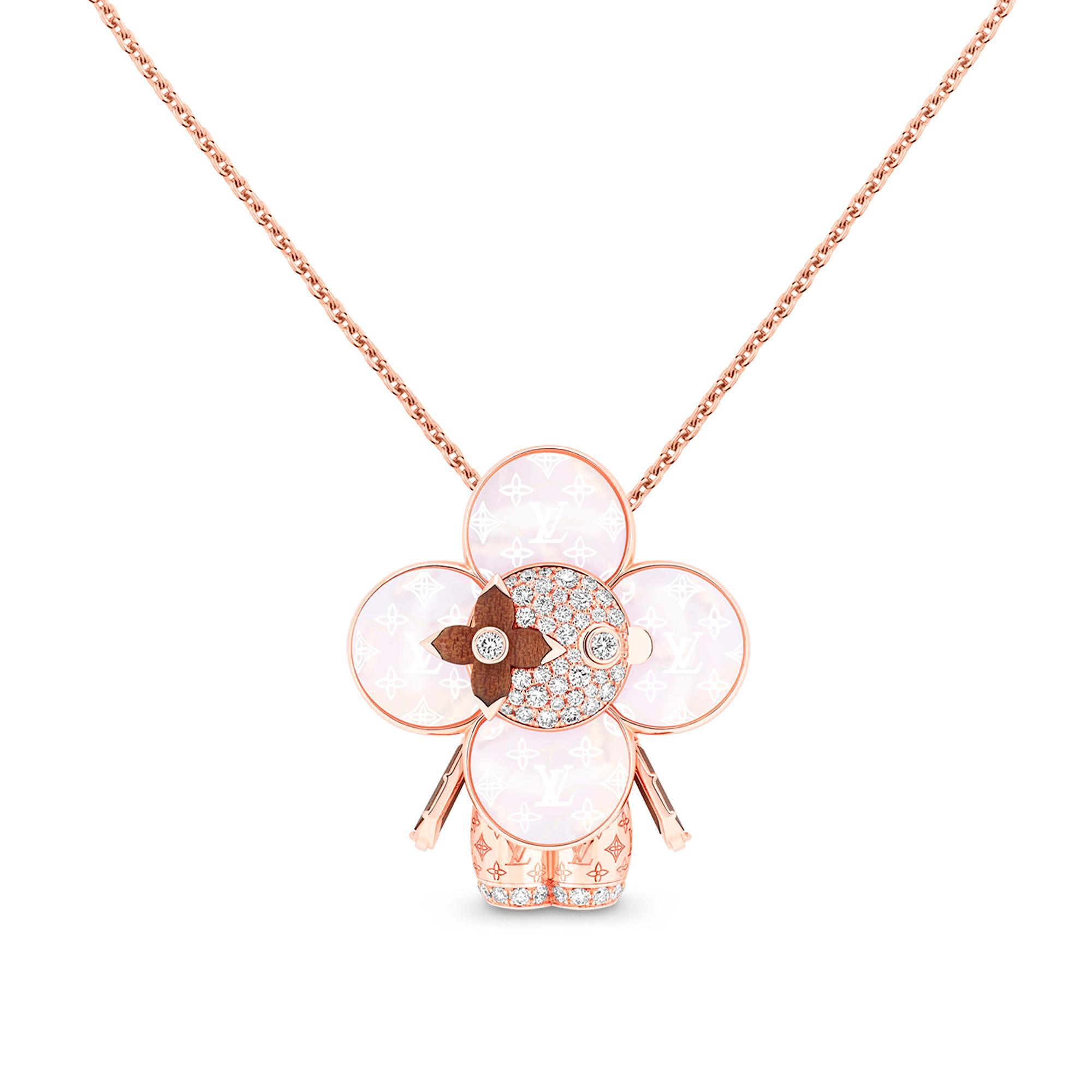 VIVIENNE RAINBOW 18K Gold Diamond Gemstone Necklace - 1